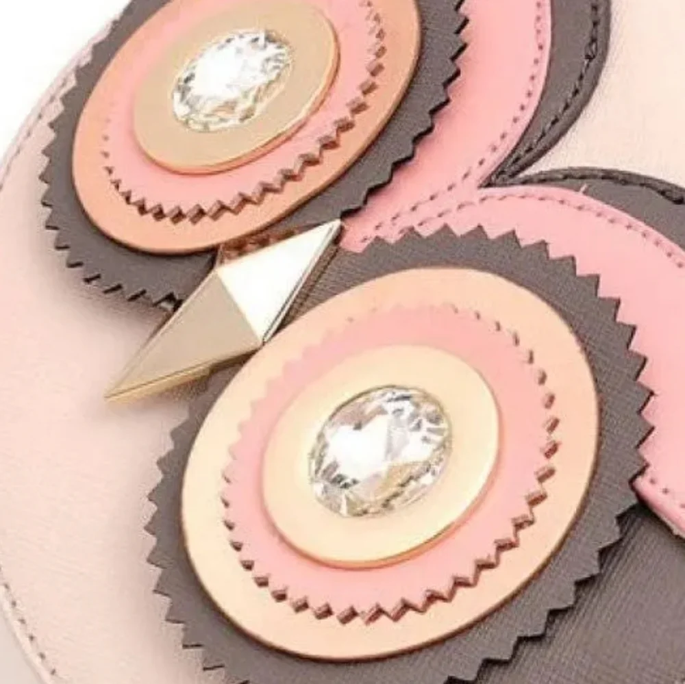 🤍▪️Kate Spade▪️Blaze A Trail Crystal Eye Owl Mini Crossbody or clutch ✨️🦉